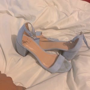 Baby blue heels